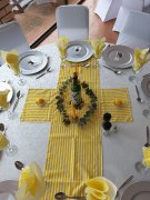 Beautifully decorated dinner table 